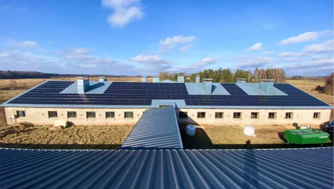80 kW saulės jėgainė ant stogo ūkininkui Rokiškio rajone