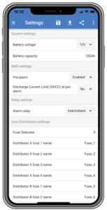 VictronConnect Lynx Smart BMS