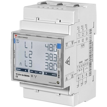 Carlo Gavazzi Carlo Gavazzi Smart Power Meter, 3 phase, up to 65A EM340 MID certificate