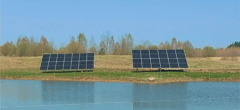 16 kW saulės jėgainė ant žemės Vilniaus rajone