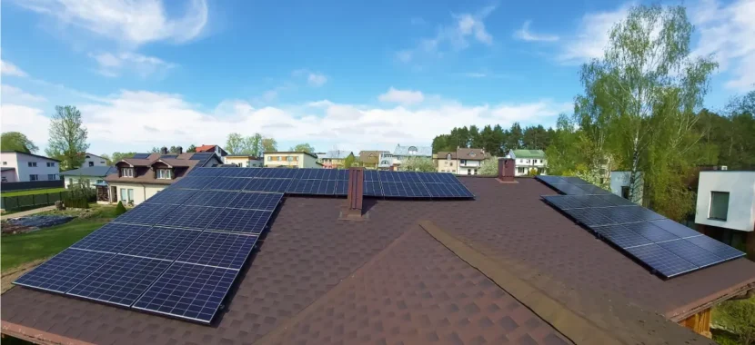 10 kW elektrinė ant stogo Vilniaus rajone