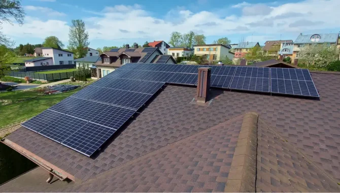 10 kW elektrinė ant stogo Vilniaus rajone