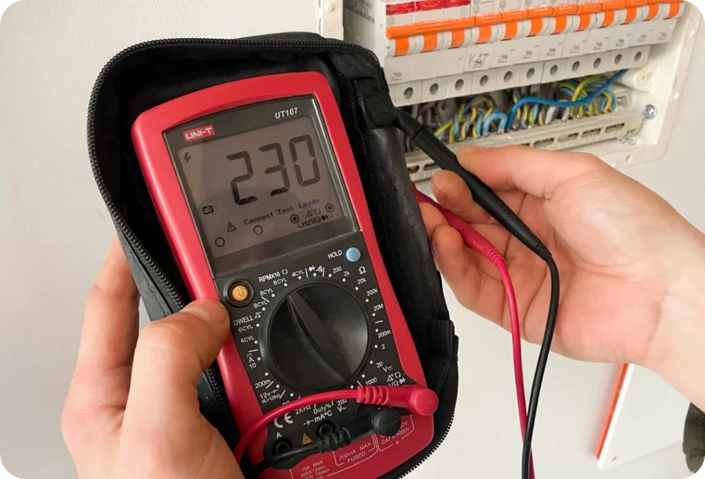 patikra elektrinės atvykus