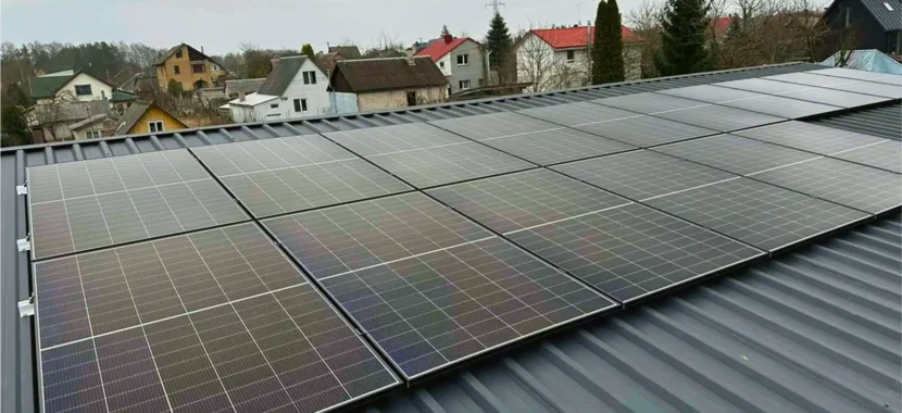 8 kW jėgainė ant stogo Vilniuje