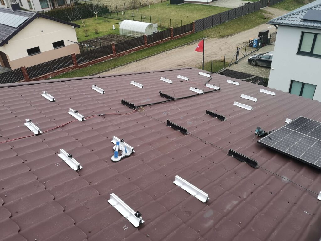 13,58 kW jėgainė ant stogo Vilniaus rajone