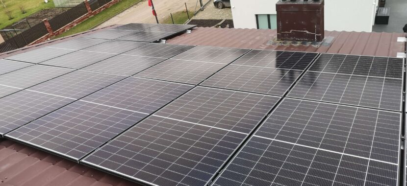 13,58 kW jėgainė ant stogo Vilniaus rajone