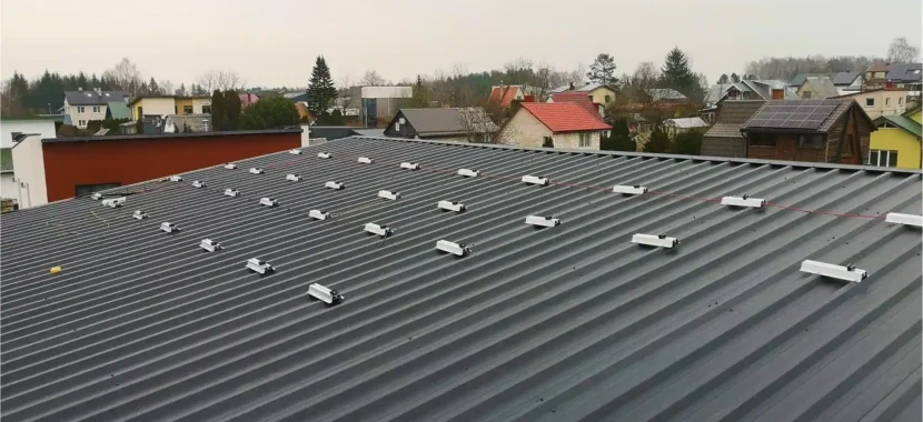 8 kW jėgainės ant stogo montavimas Vilniuje