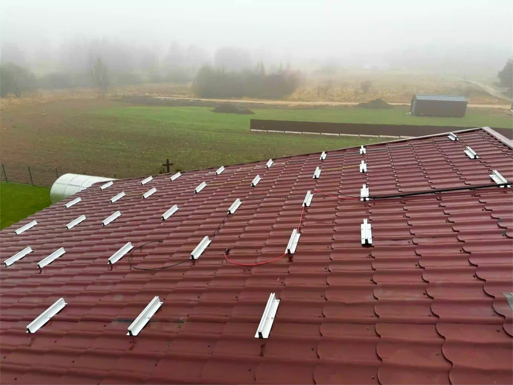 14 kW elektrinė ant stogo Vilniaus rajone