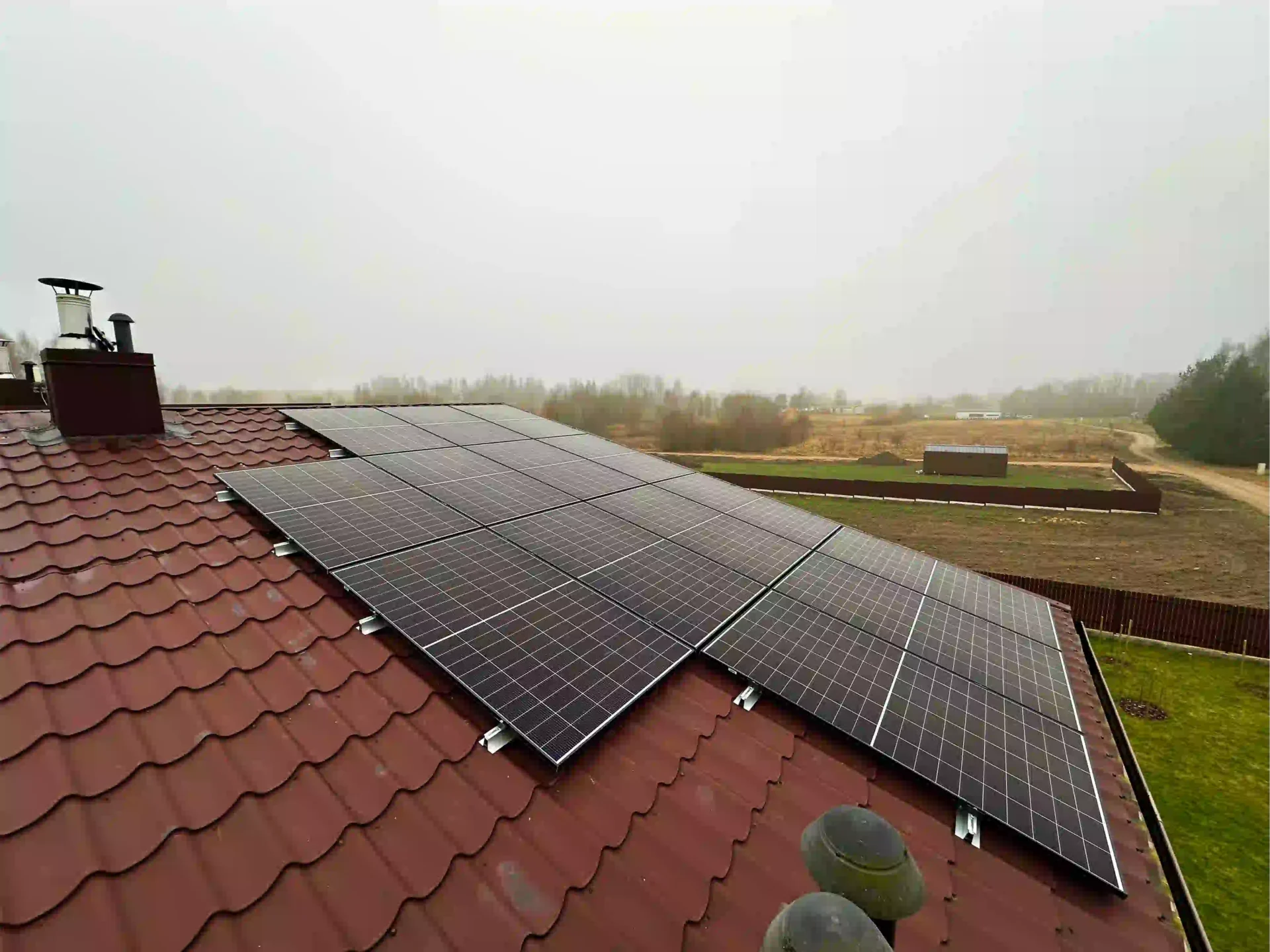 14 kW elektrinė ant stogo Vilniaus rajone