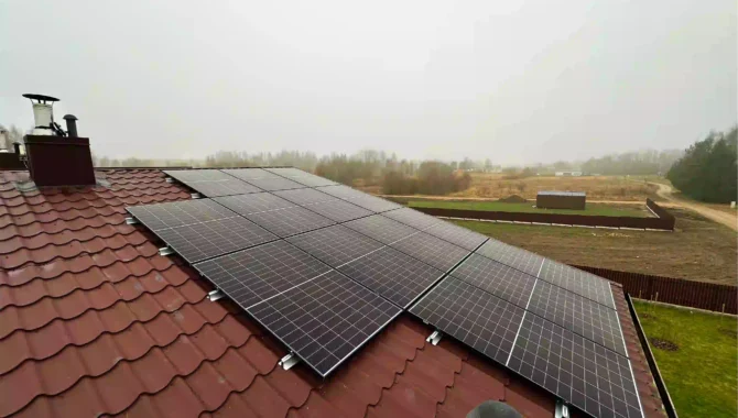 14 kW elektrinė ant stogo Vilniaus rajone