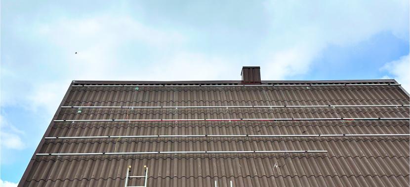 10 kW saulės baterijų montavimas ant stogo Utenos rajone