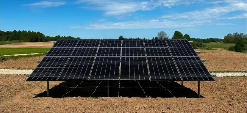 5 kW antžeminė saulės elektrinė