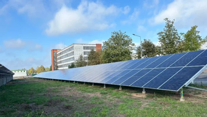 400 kW jėgainė ant žemės Alytuje