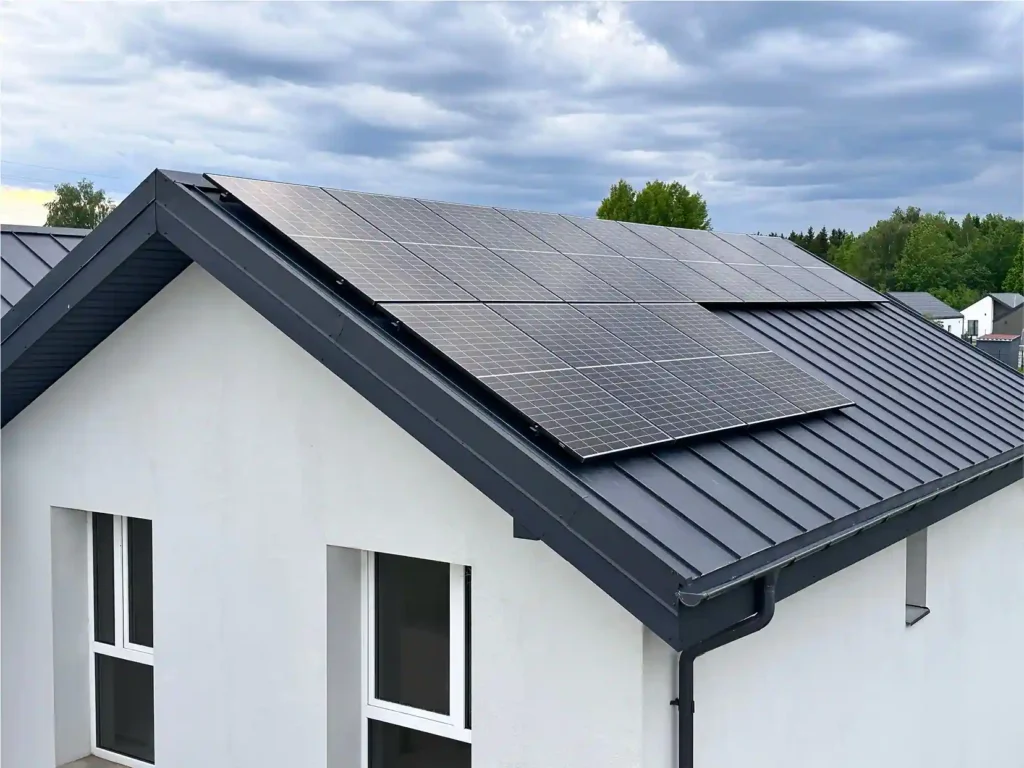 10kw saulės jėgainė ant stogo