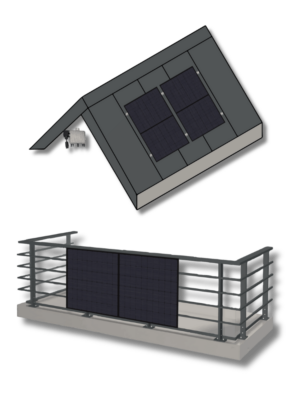 Balkoninės ir mini saulės elektrinės