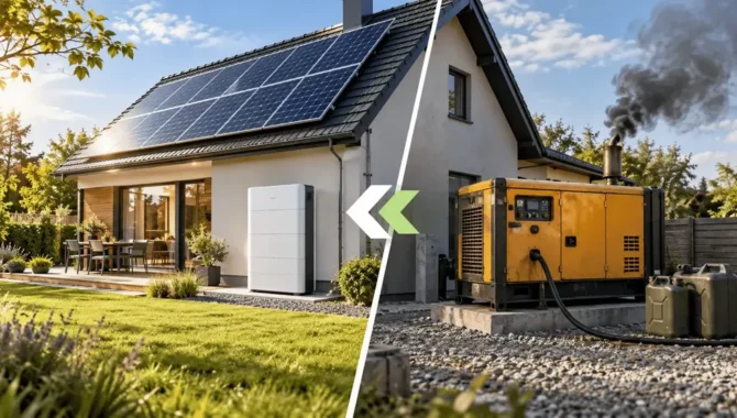 Ar saulės elektrinė su kaupikliu gali pakeisti dyzelinį generatorių?