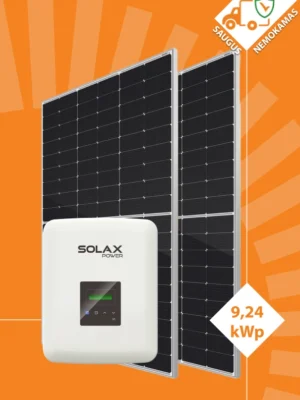 9kw saulės elektrinės komplektas