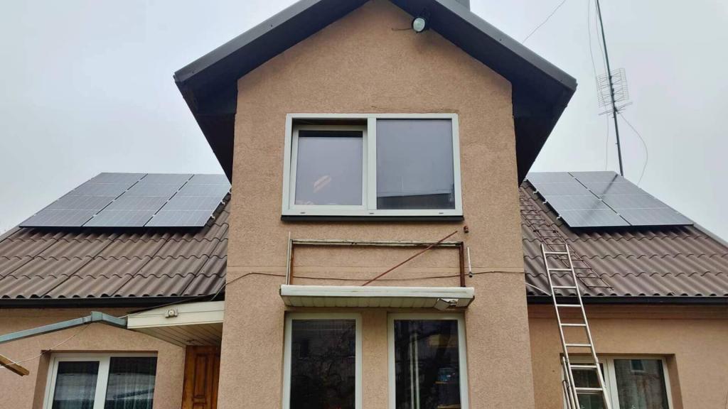 3 kW jėgainė ant stogo Marijampolėje