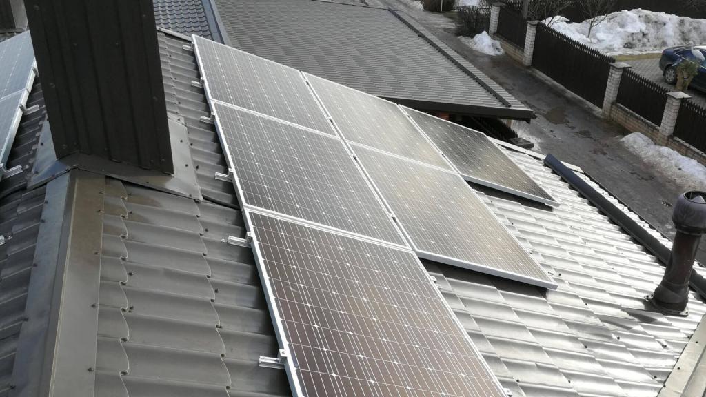 10 kW saulės elektrinė Šiauliuose