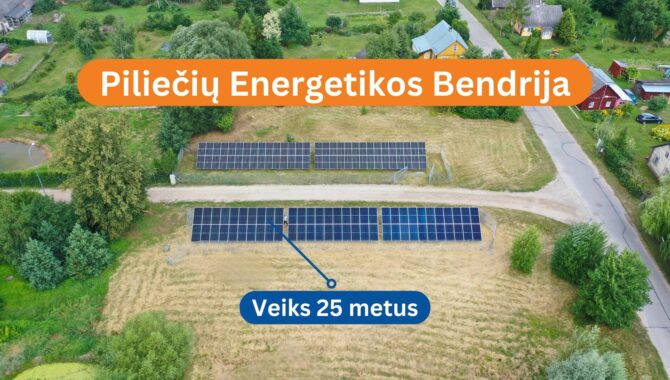 Saulės parkas - piliečių energetikos bendrija