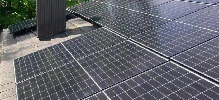 11 kW saulės elektrinė ant stogo Kaune