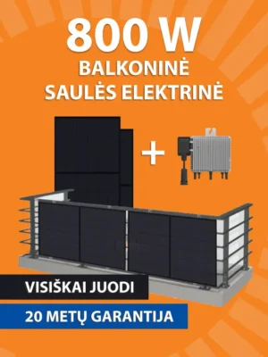 800w balkoninės saules elektrines komplektas