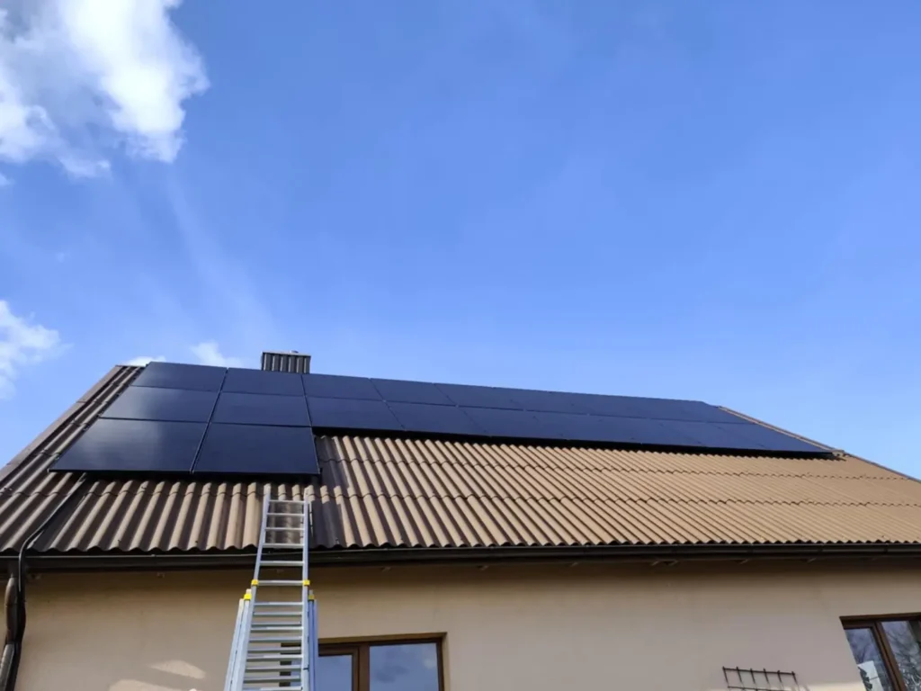 9 kW saulės elektrinė Vilniaus rajone