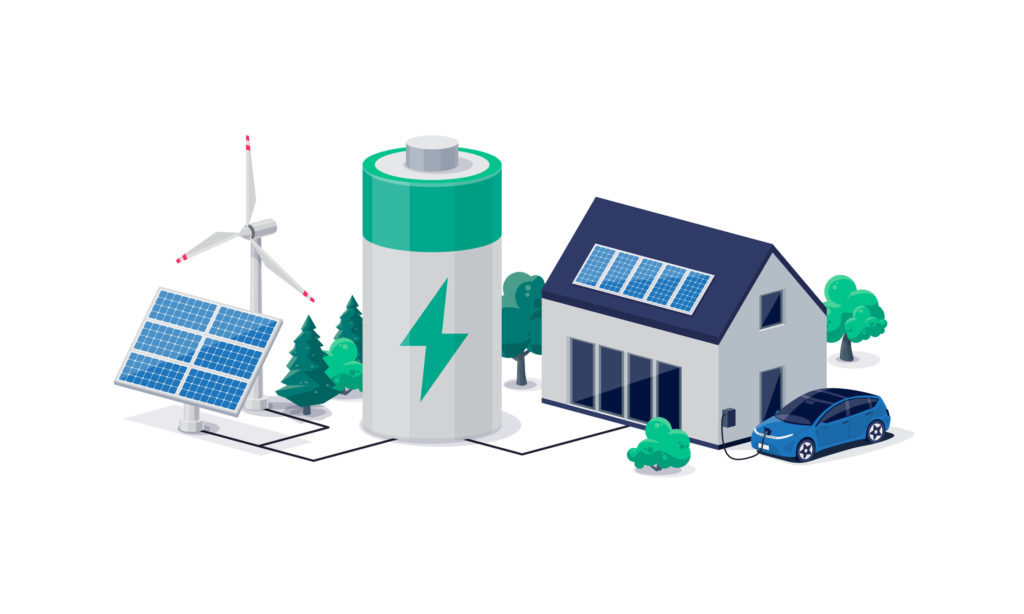 hibridinės saulės elektrinės