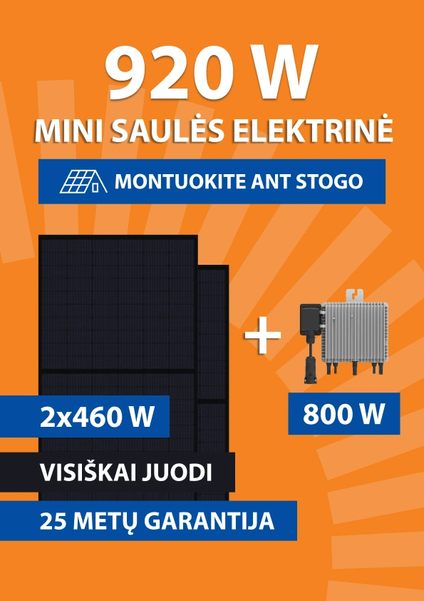 mini elektrinės komplektas 920 w