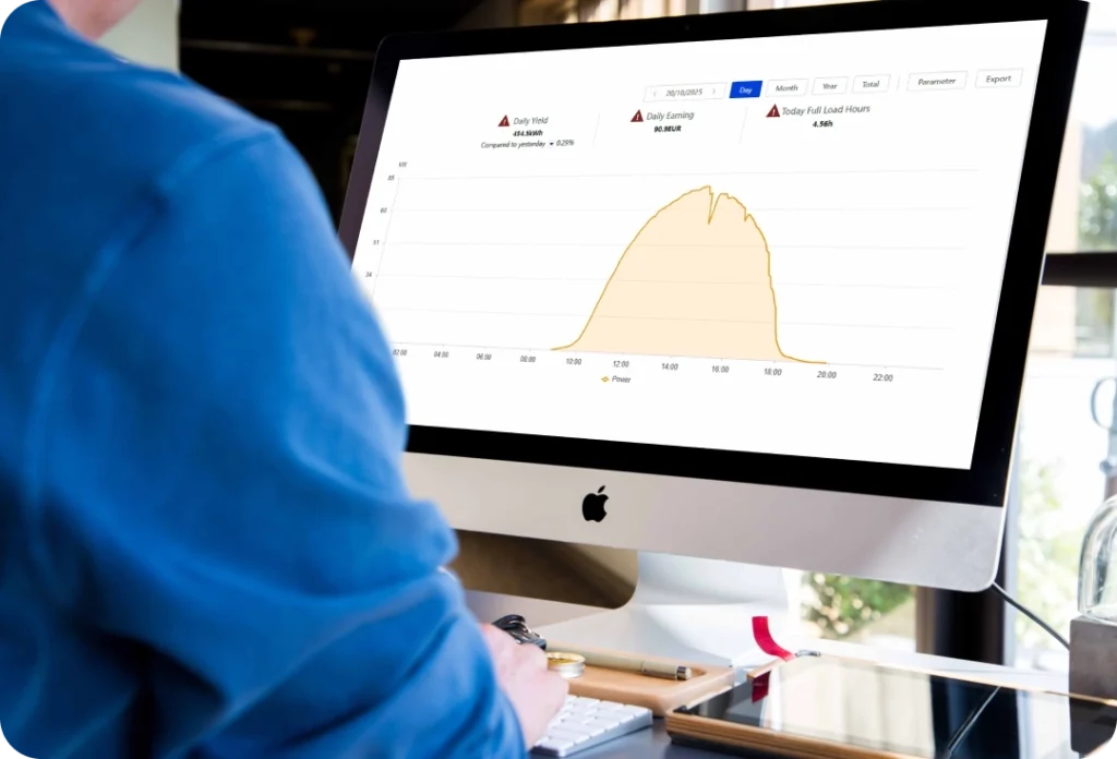 saulės elektrinės nuotolinė patikra