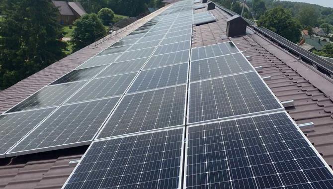 50 kW saulės elektrinė Pajūrio Stanislovo Biržiškos gimnazija